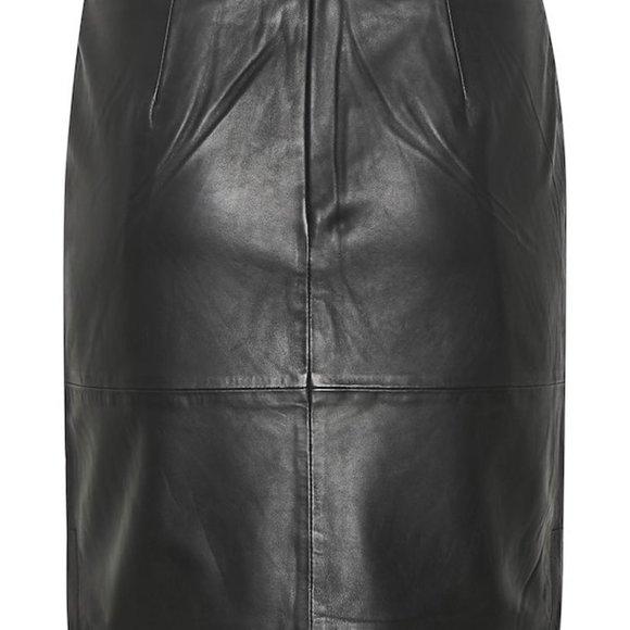 BLACK LEATHER MINI    BY "PART TWO"  FROM COPENHAGEN - Picture 6 of 9